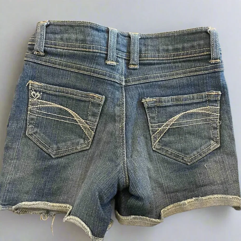 Girls Justice Blue Denim Shorts Size 7